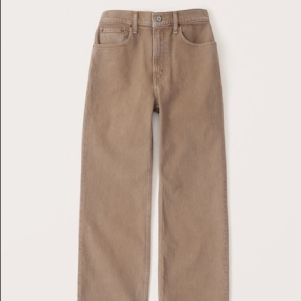 Abercrombie Brown High Rise Women’s Relaxed Jeans